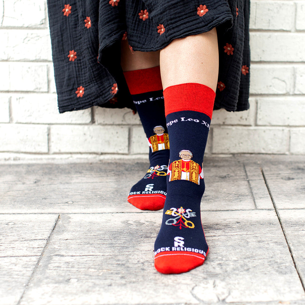 Pope Leo XIV Adult Socks