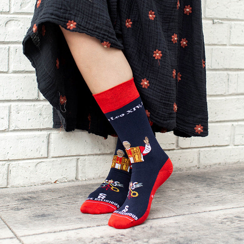 Pope Leo XIV Adult Socks