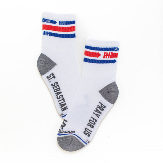 St. Sebastian - Patron of Athletes Adult Crew Socks