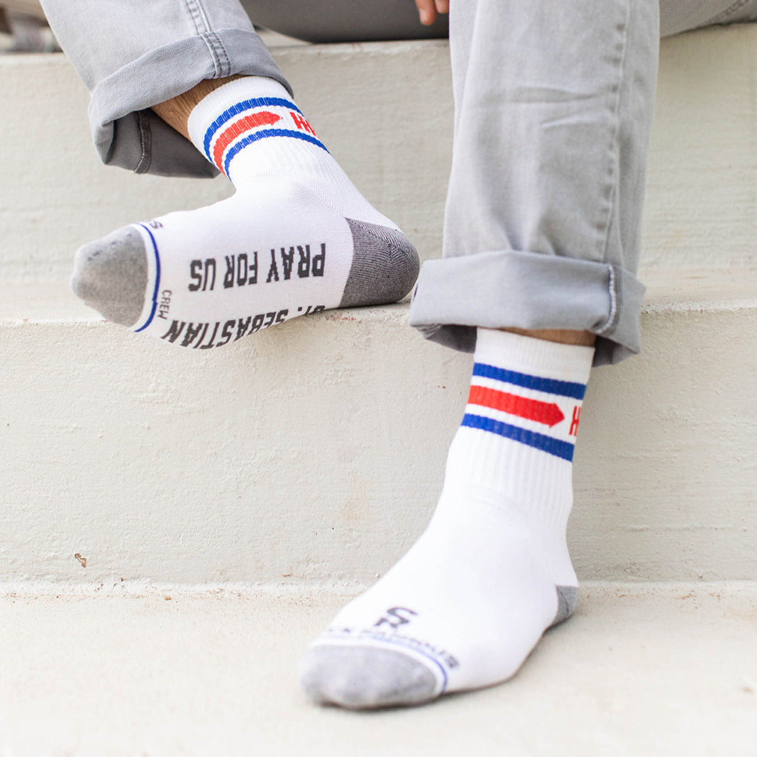 St. Sebastian - Patron of Athletes Adult Crew Socks