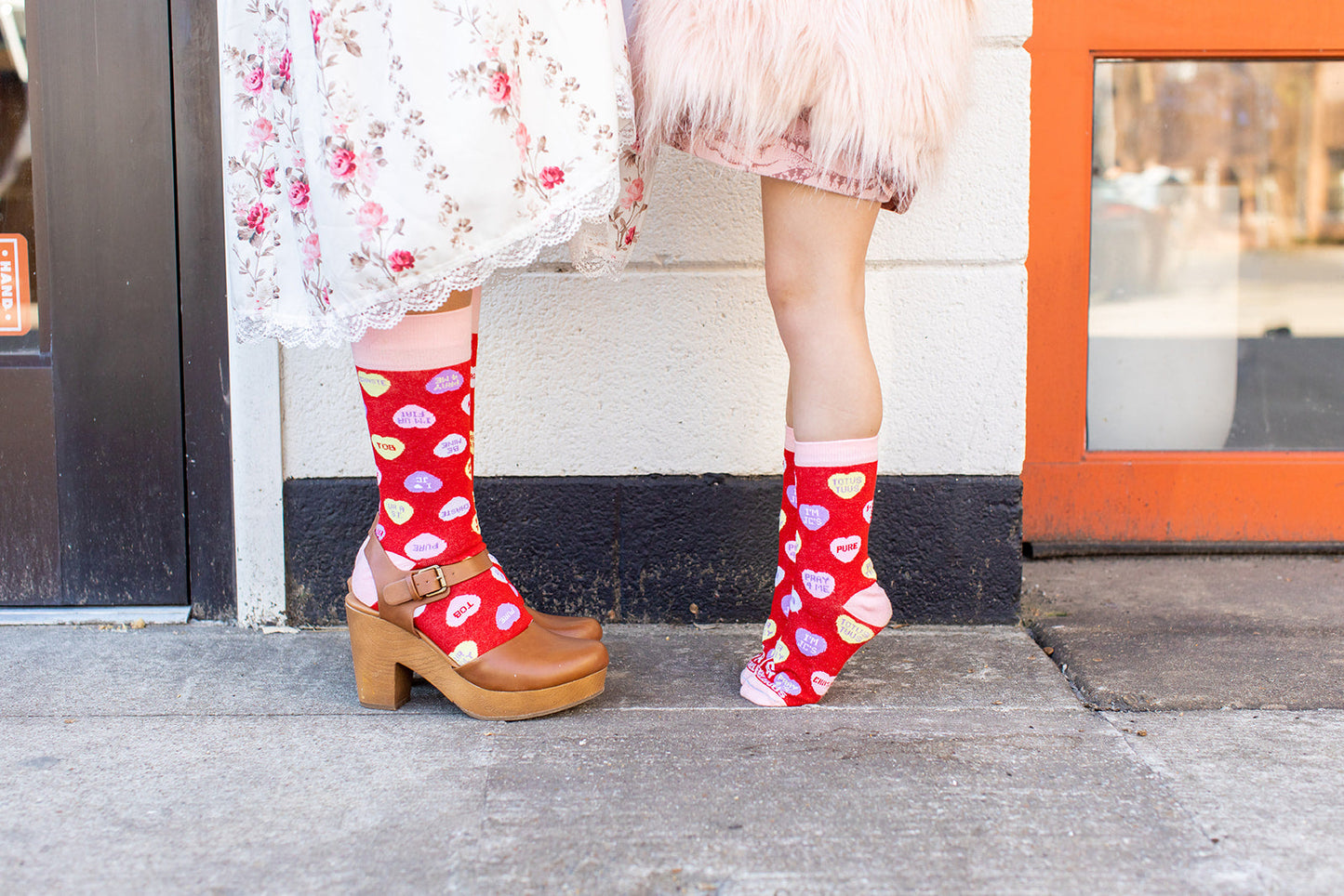 Candy Hearts Adult Socks