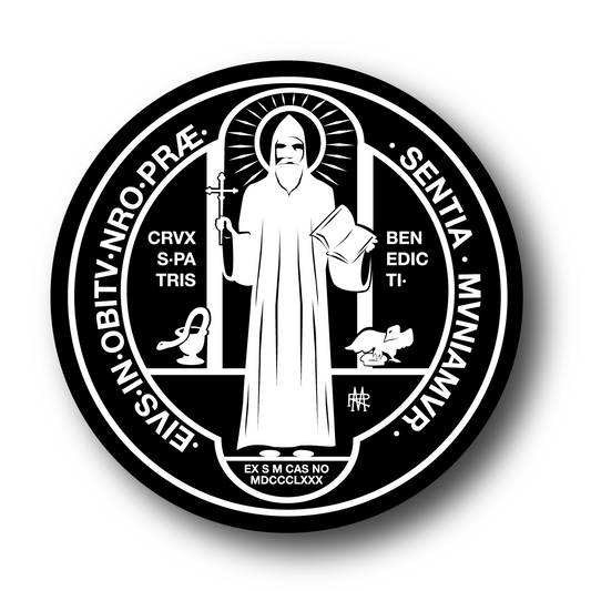 St. Benedict Medal Holy Rule Sticker