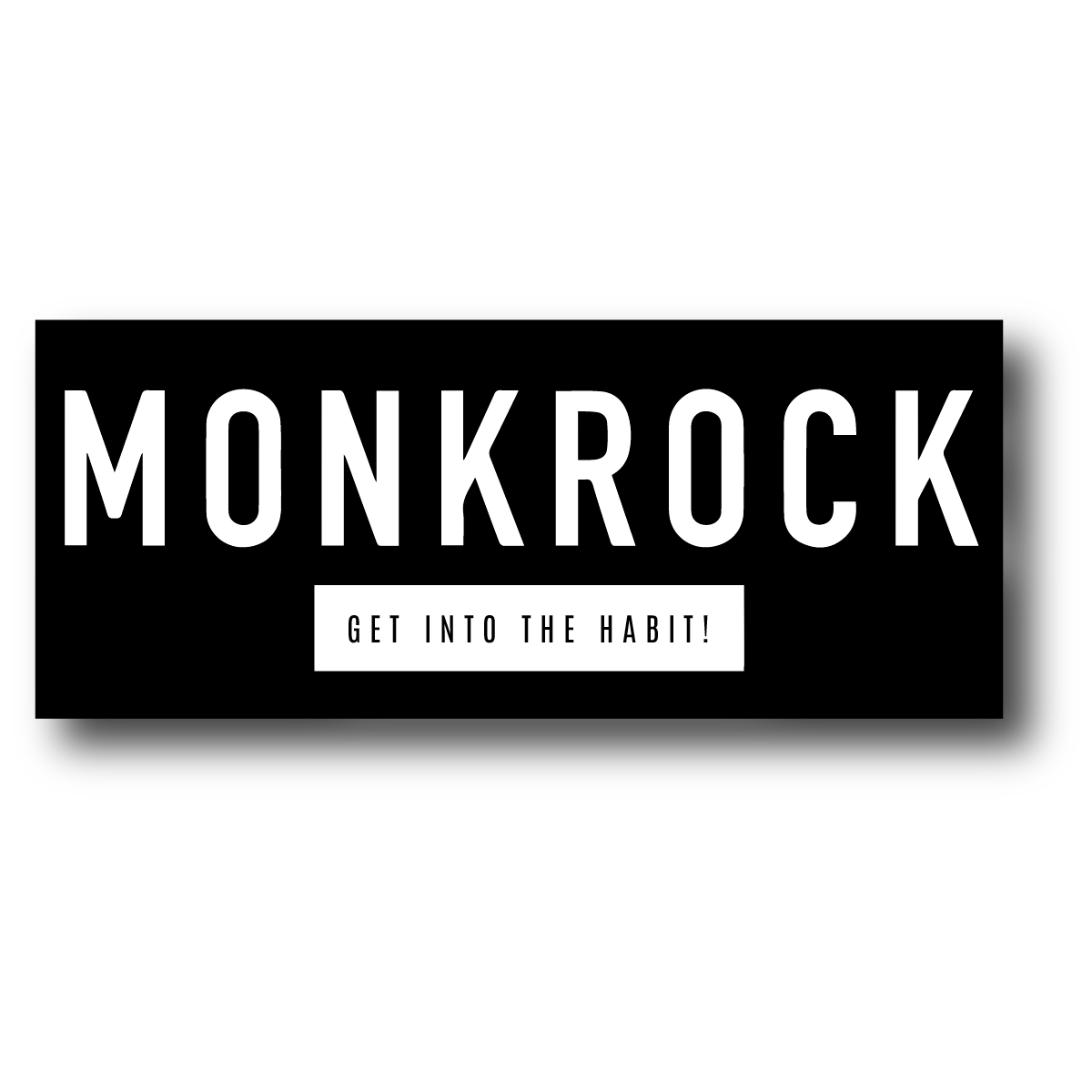 MONKROCK Logo with Tagline Sticker