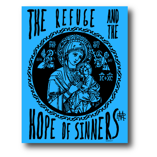 Refuge and Hope of Sinners Sticker