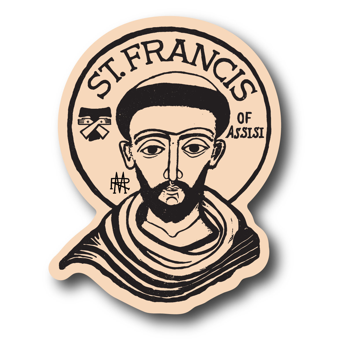 St. Francis Of Assisi Sticker