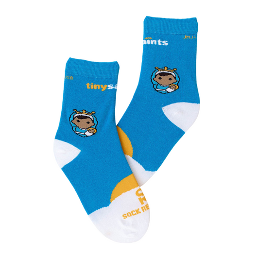 Mary, Blessed Mother Kids Socks in collaboration with Tiny Saints