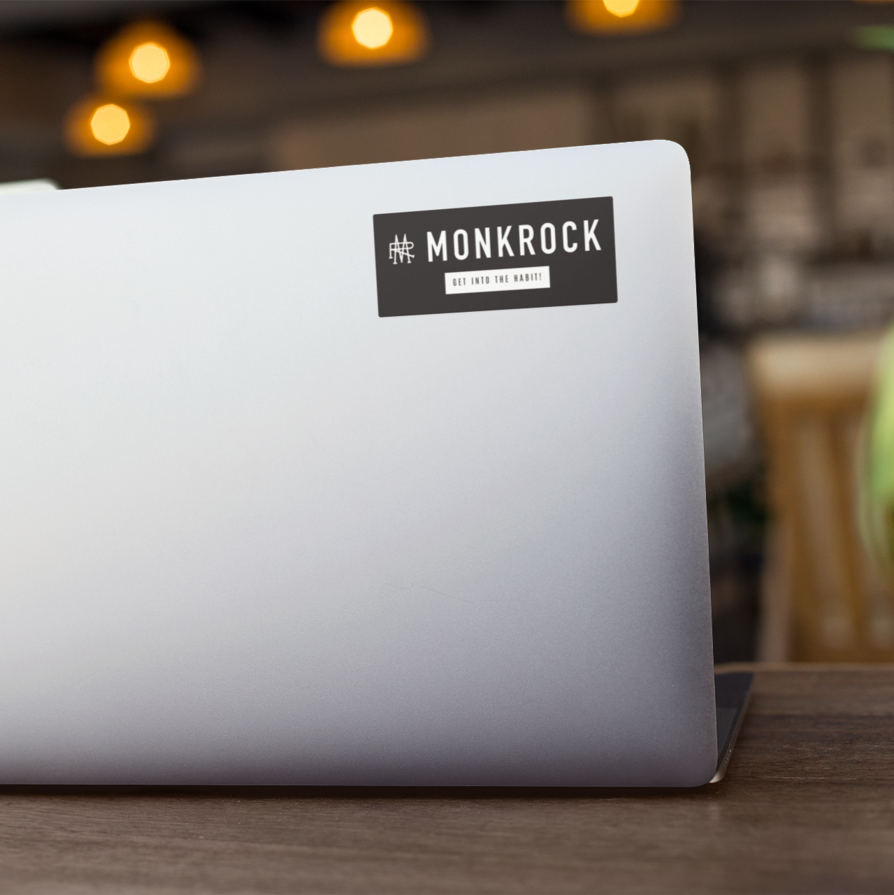 MONKROCK Logo with Tagline Sticker