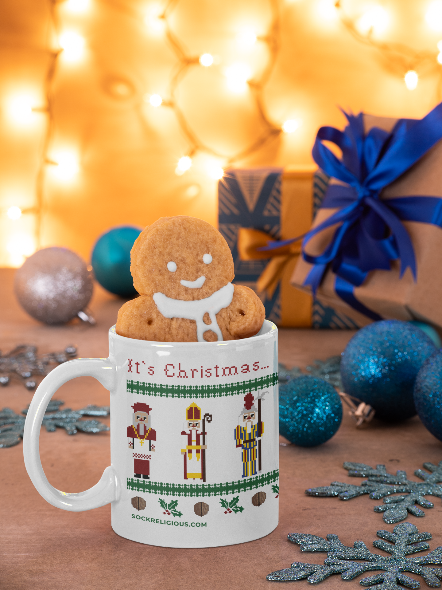 It's Christmas, Let's Get Cracking Coffee Mug - 11 oz.