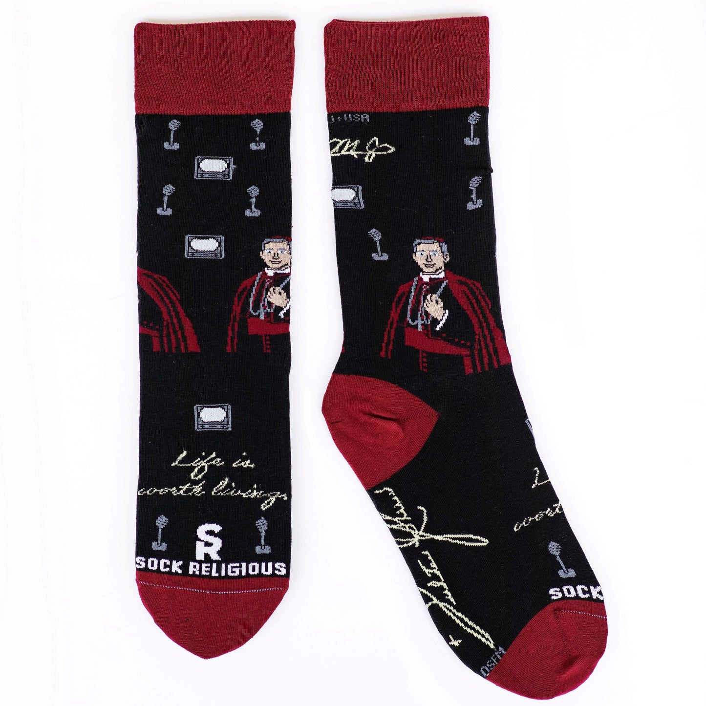 Archbishop Fulton Sheen Adult Socks