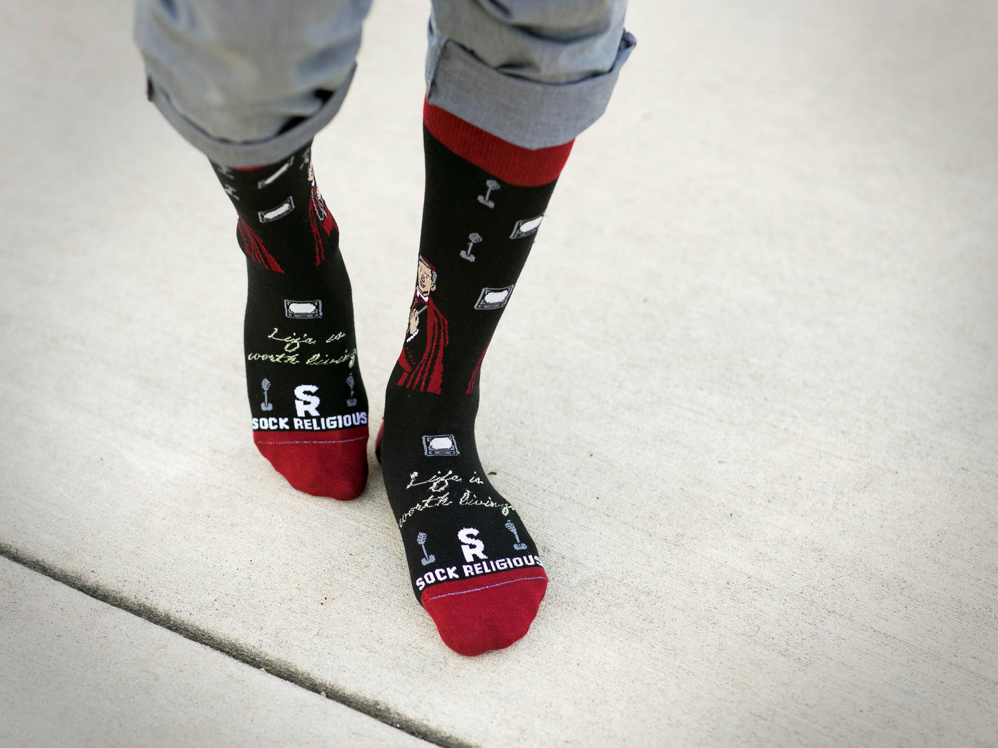 Archbishop Fulton Sheen Adult Socks