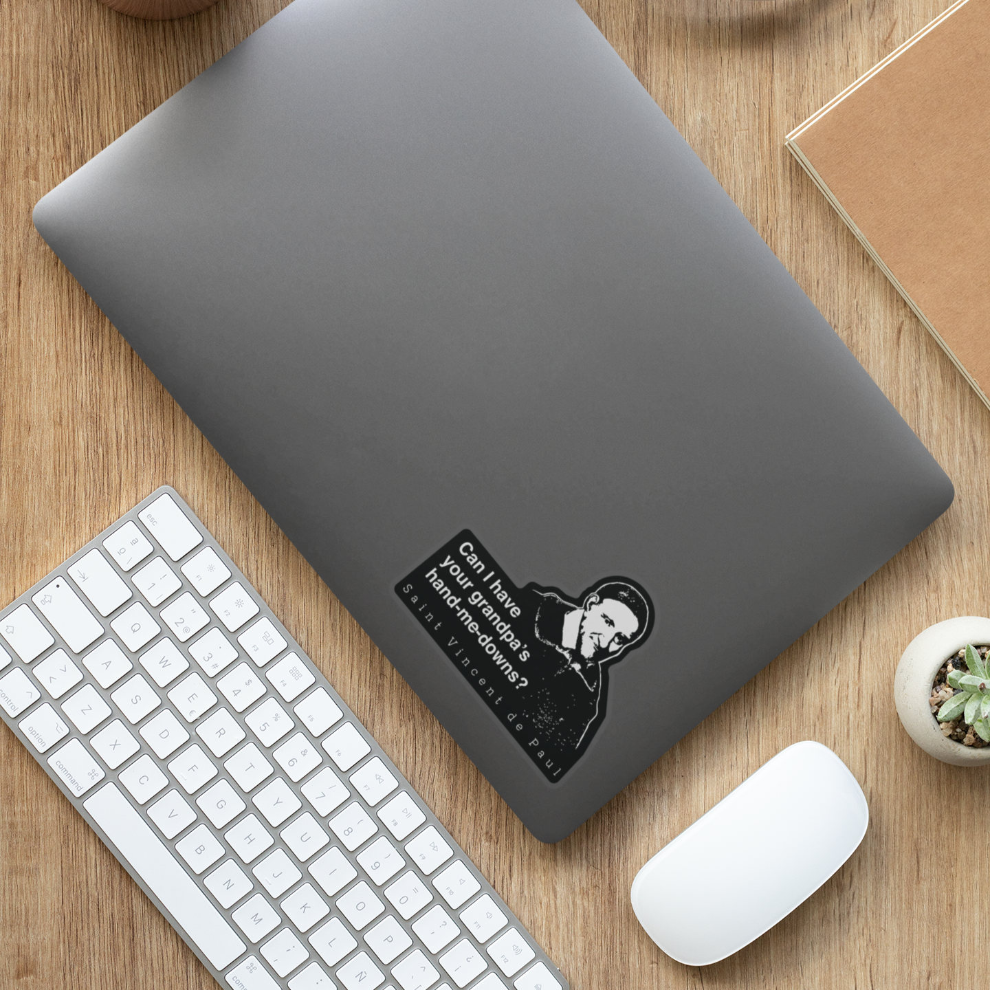 Grandpa's Hand Me Downs - St. Vincent de Paul Sticker