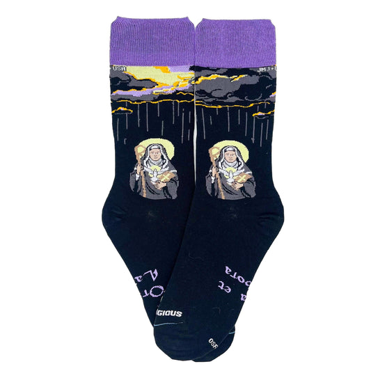 St. Scholastica Adult Socks